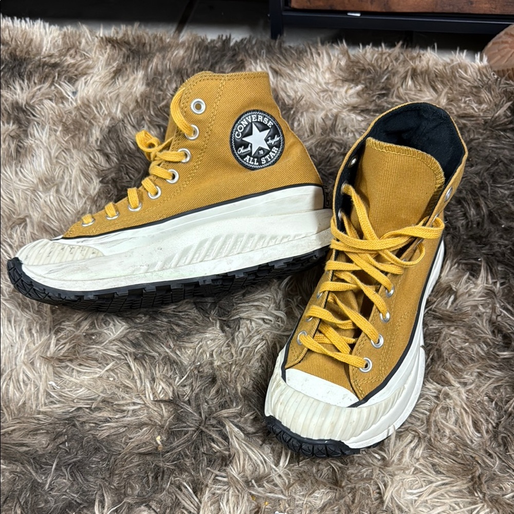 Converse Men's/Women's Mustard Yellow High Top Sneakers